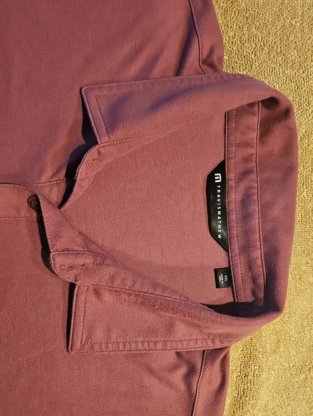 Travis Mathew Men's Polo in Dusty Rose